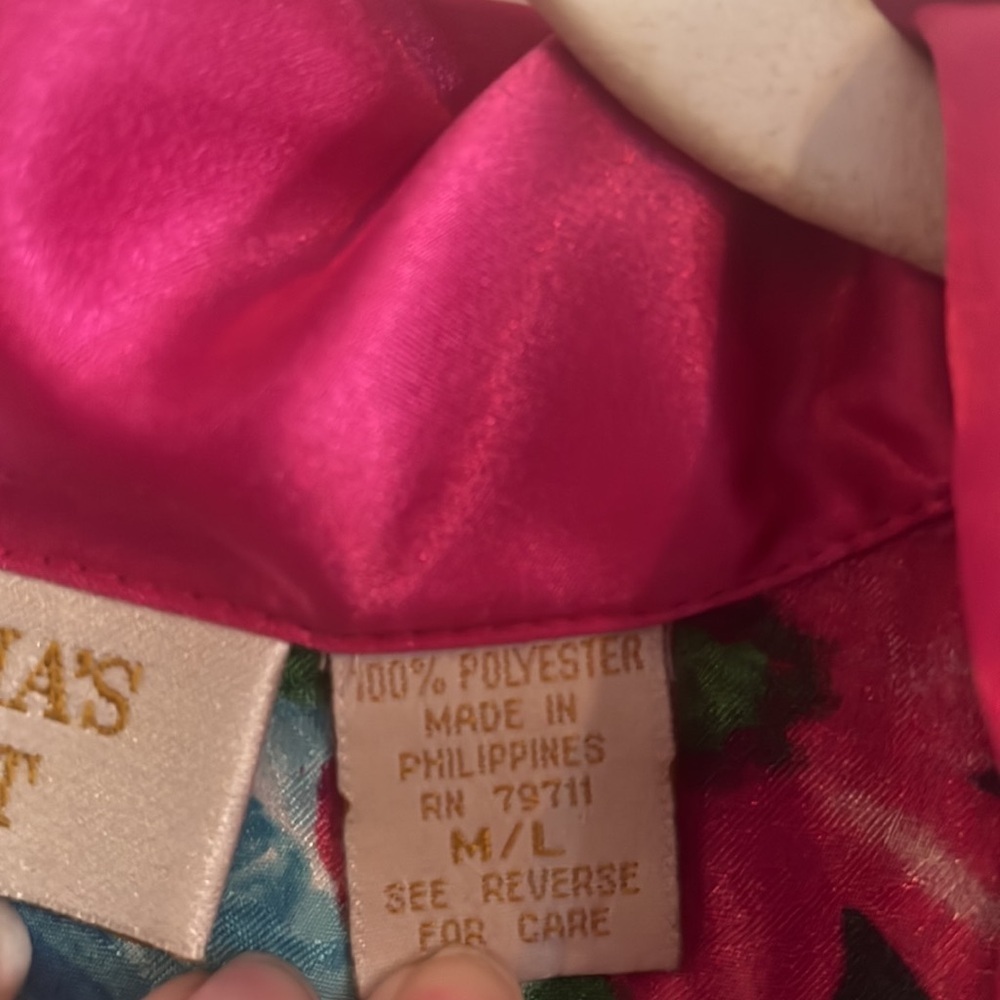 Victoria’s Secret Gold Label Floral Nightgown Night Shirt Satin Vintage M/L - Picture 6 of 6